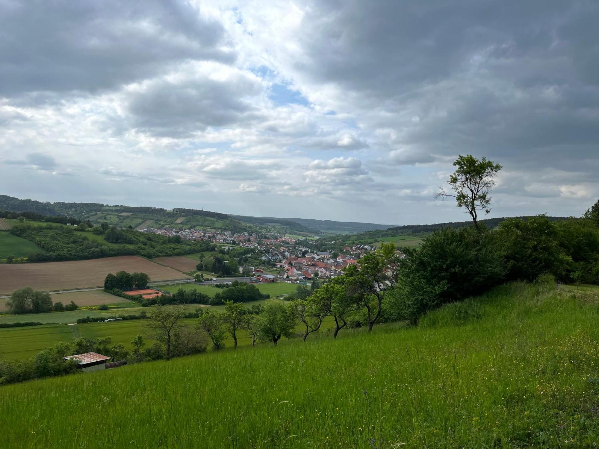 Ferienhaus Weinbergblick - Nahe Wuerzburg - 2 Schlafzimmer - Familienfreundlich - Terrasse Unterleinach 外观 照片