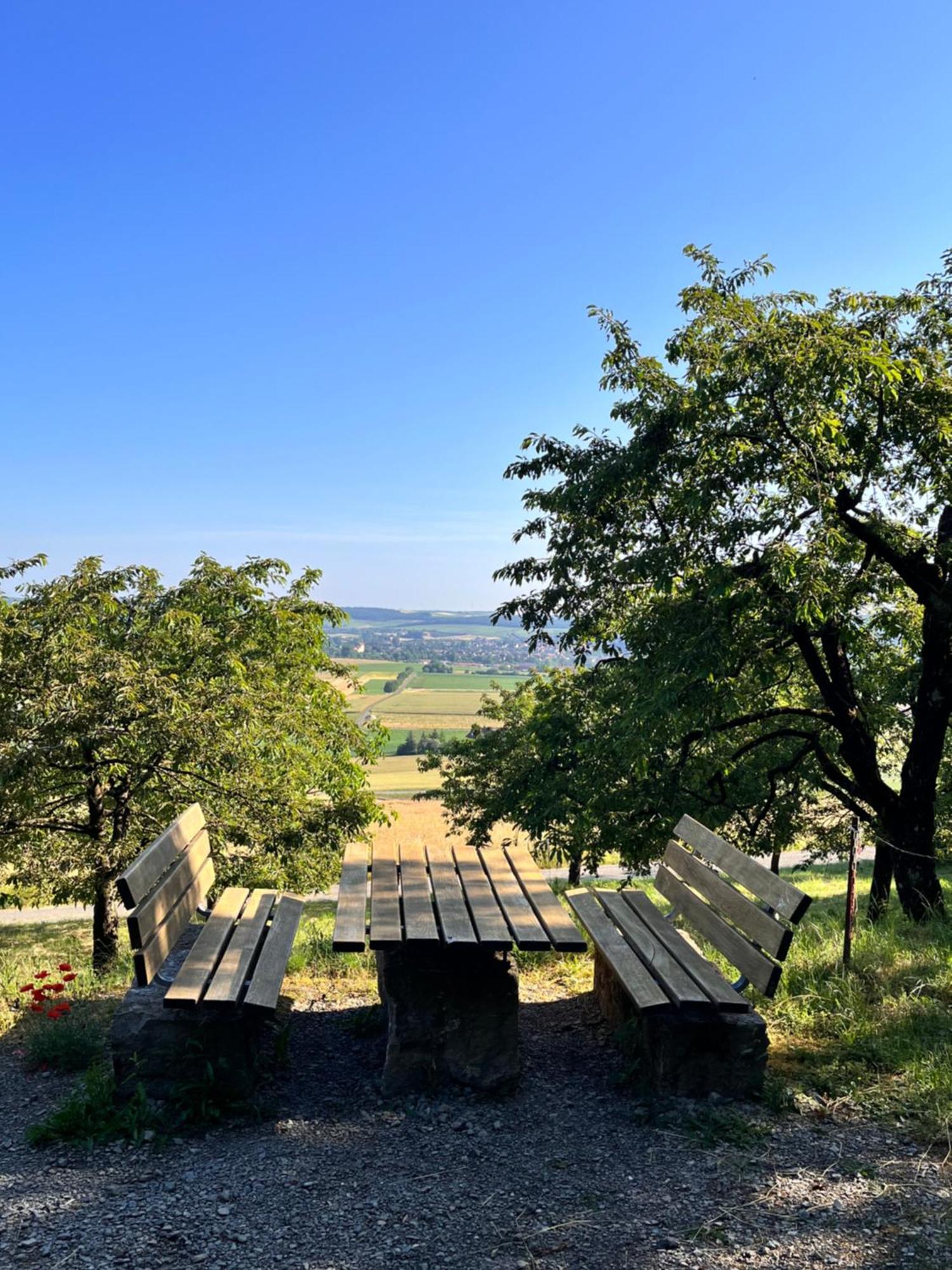 Ferienhaus Weinbergblick - Nahe Wuerzburg - 2 Schlafzimmer - Familienfreundlich - Terrasse Unterleinach 外观 照片