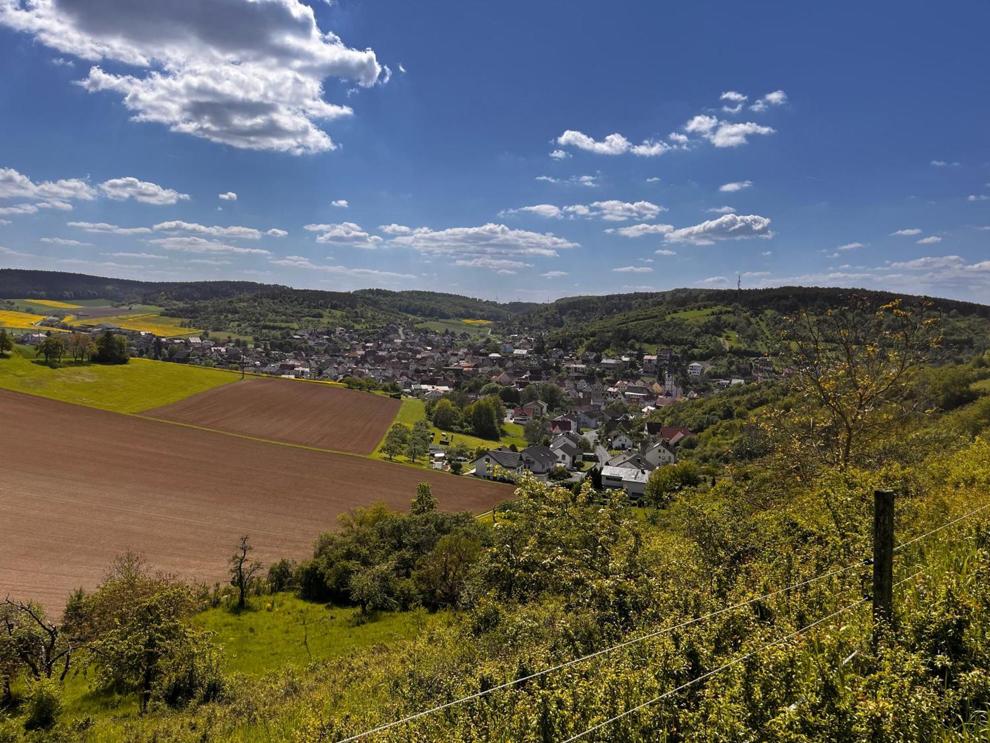 Ferienhaus Weinbergblick - Nahe Wuerzburg - 2 Schlafzimmer - Familienfreundlich - Terrasse Unterleinach 外观 照片